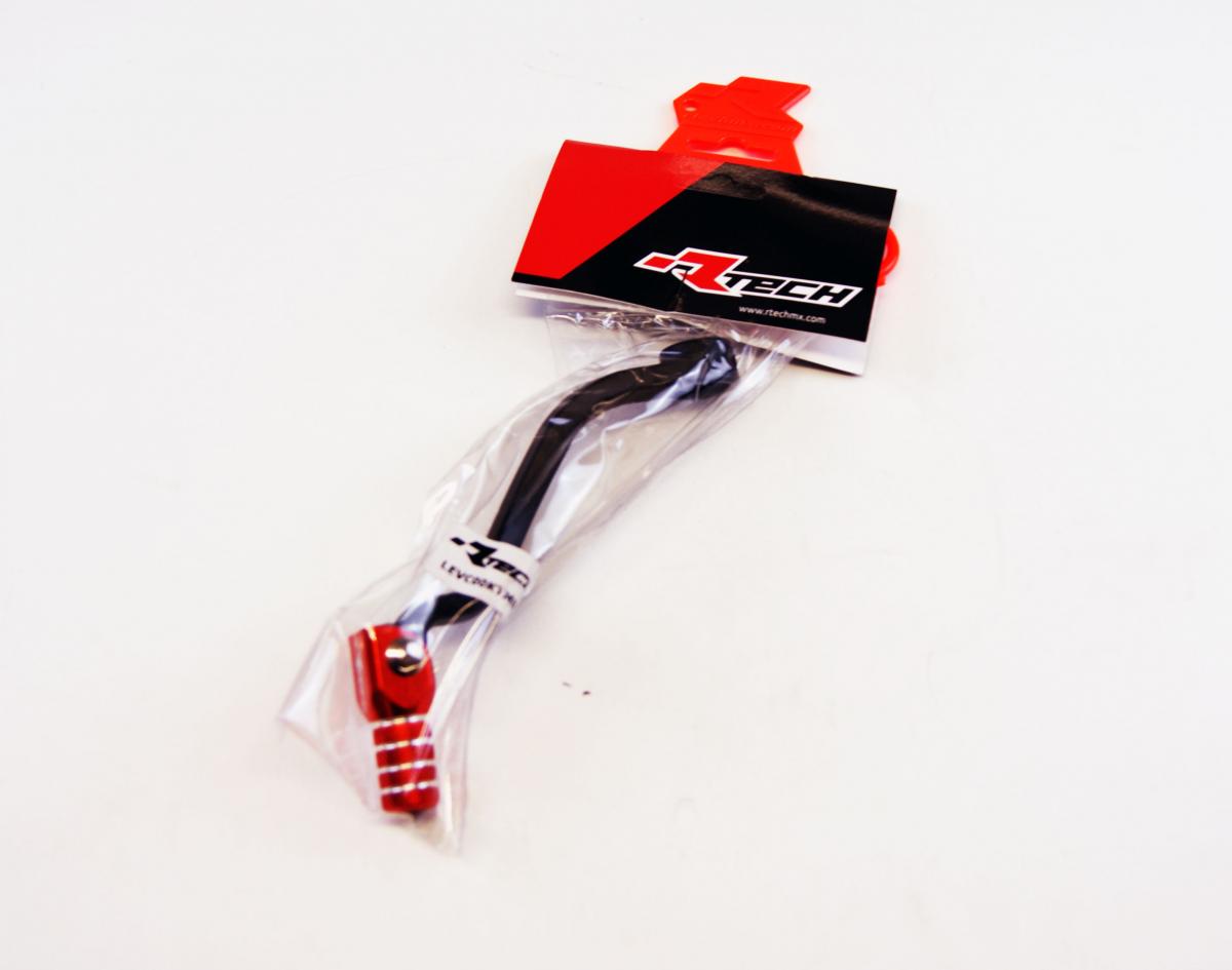 Rtech Plastics Gear Lever Alloy Black/Orange, KTM SXF, R-LEVC00KTM06