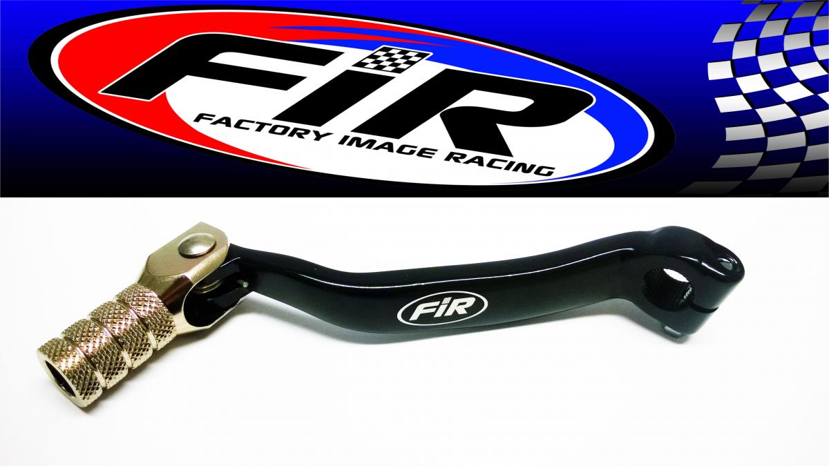 Factory Image Racing Gear Lever Black KX 125 03-05, Aluminium Forged 13156-1493, FIR Brand, Black & Titanium