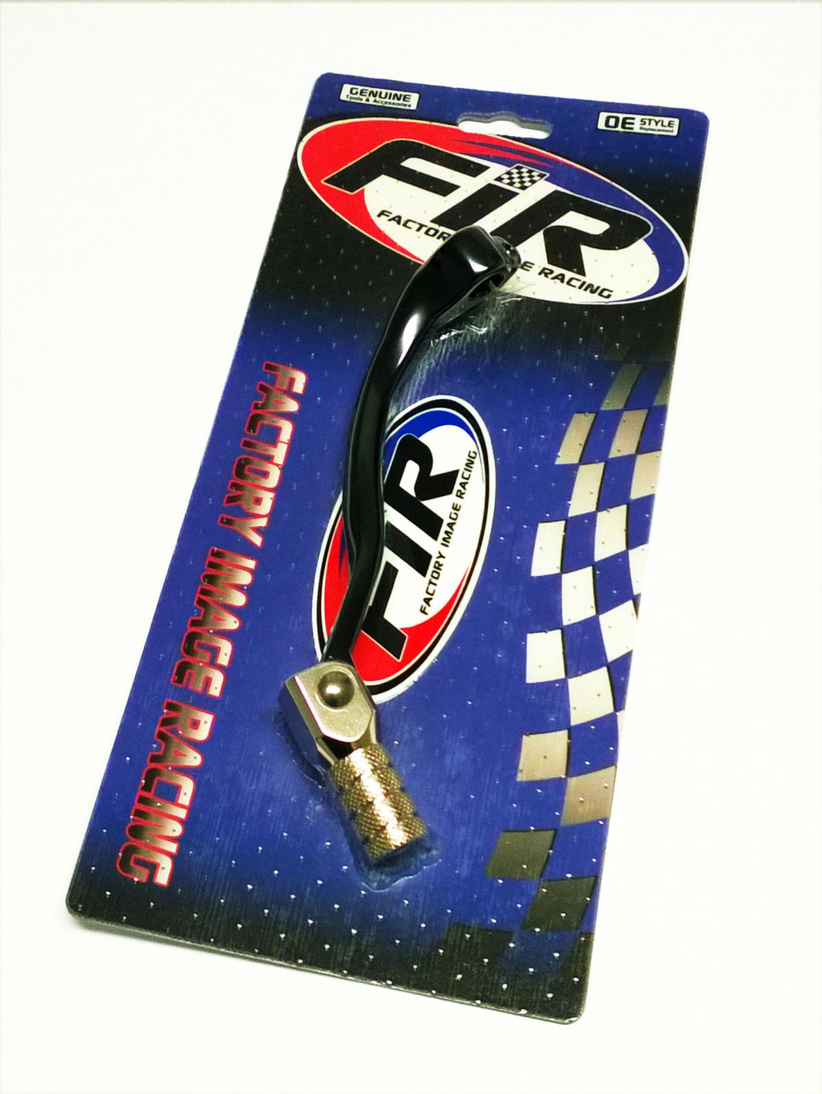 Factory Image Racing Gear Lever Black KXF 250 06-08, Aluminium Forged 13156-0050, FIR Brand, Black & Titanium
