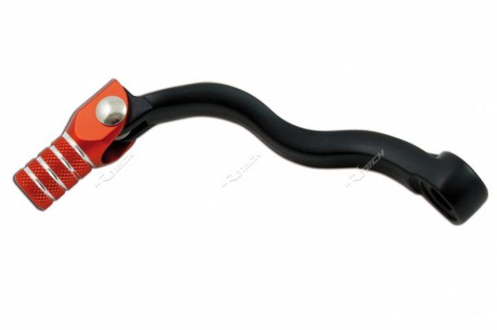 Rtech Plastics Gear Lever Shift Black/Orange, KTM SX 250/Exc 250/300 2017-22, RTECH R-LEVC00KTM07