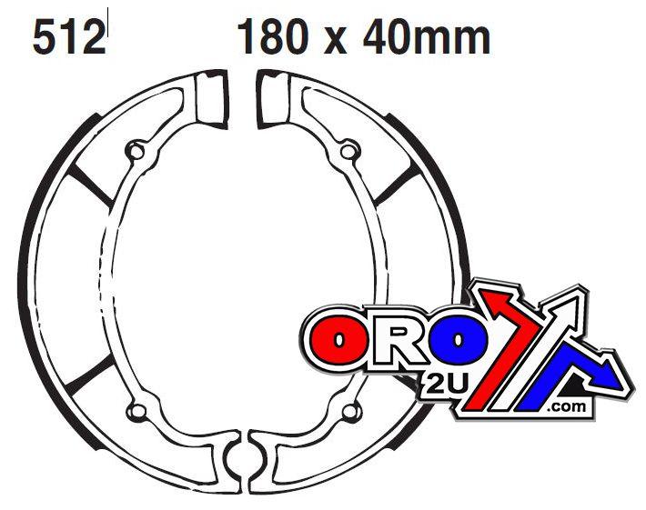 Brake Shoes Yamaha Ebc Y512 S512