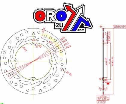 Mtx Parts Disc Brake Front Honda XR Mtx CR MDS013
