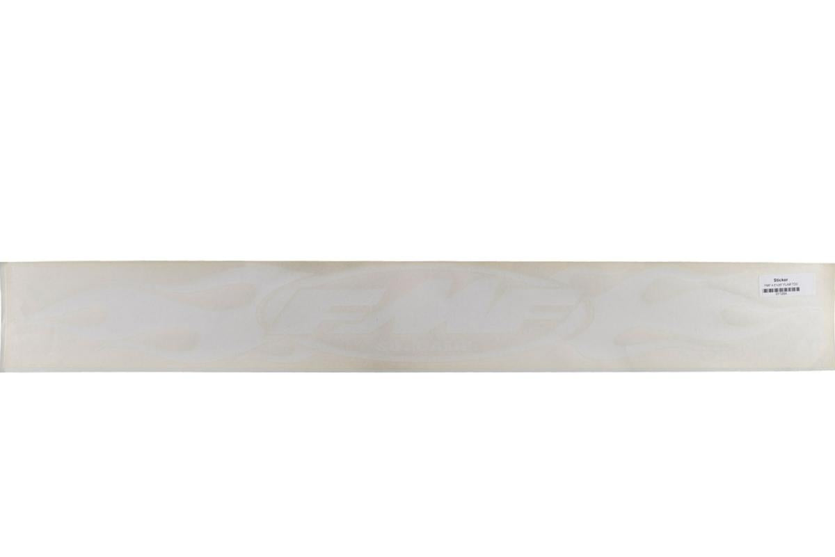 FMF END OF LINE Flames Die Cut Exhaust Sticker 4.5x36 White 00-00 Universal - FMF 011284