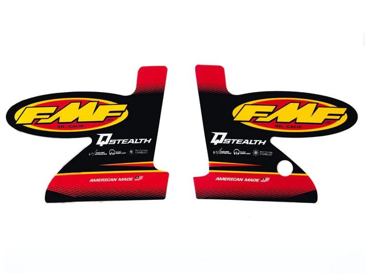 END OF LINE Q Stealth 2-Part Exhaust Wrap Logo Decal - FMF 012692
