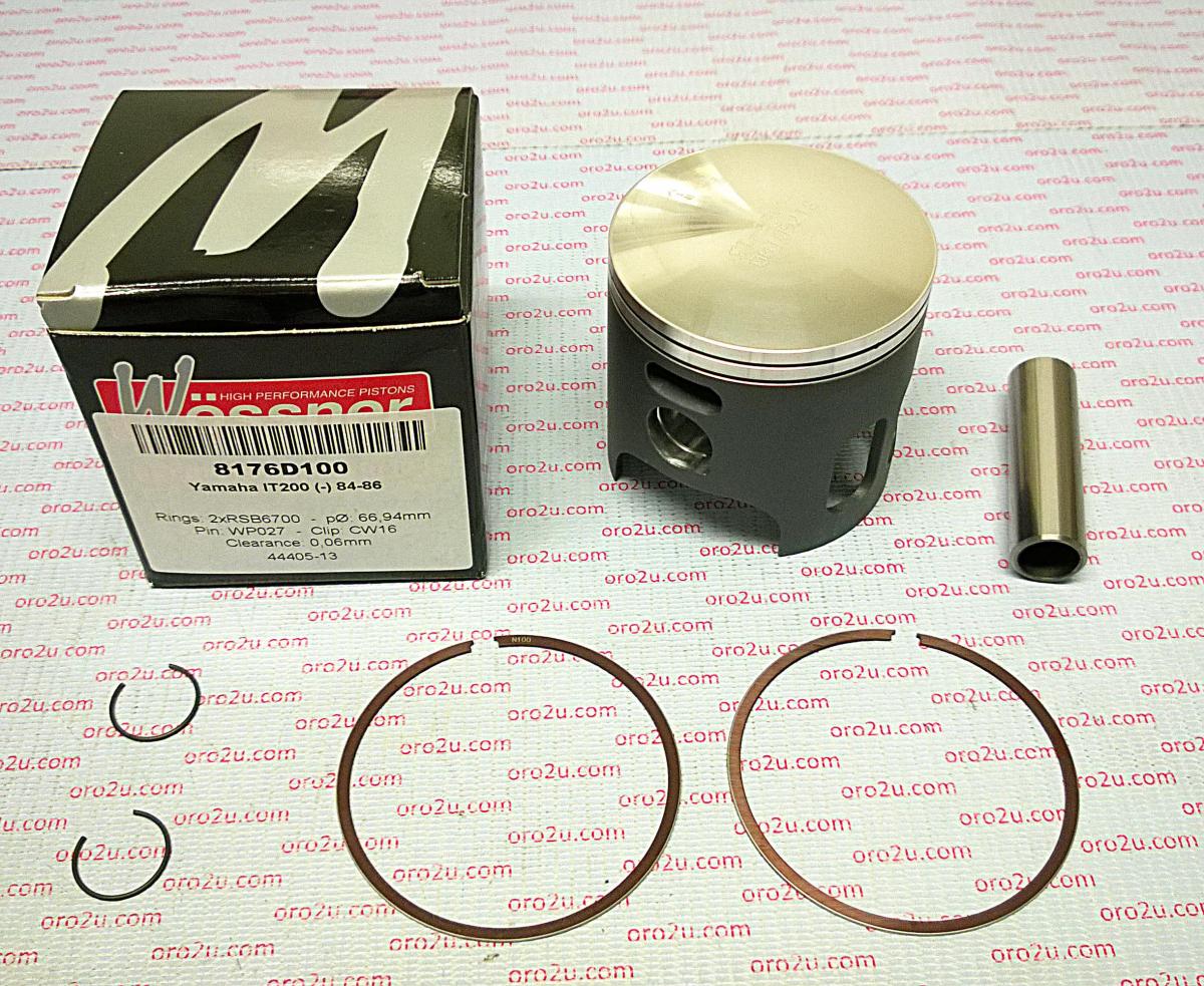 Piston Kit 84-86 IT200 68.00, Forged Wossner 8176D200