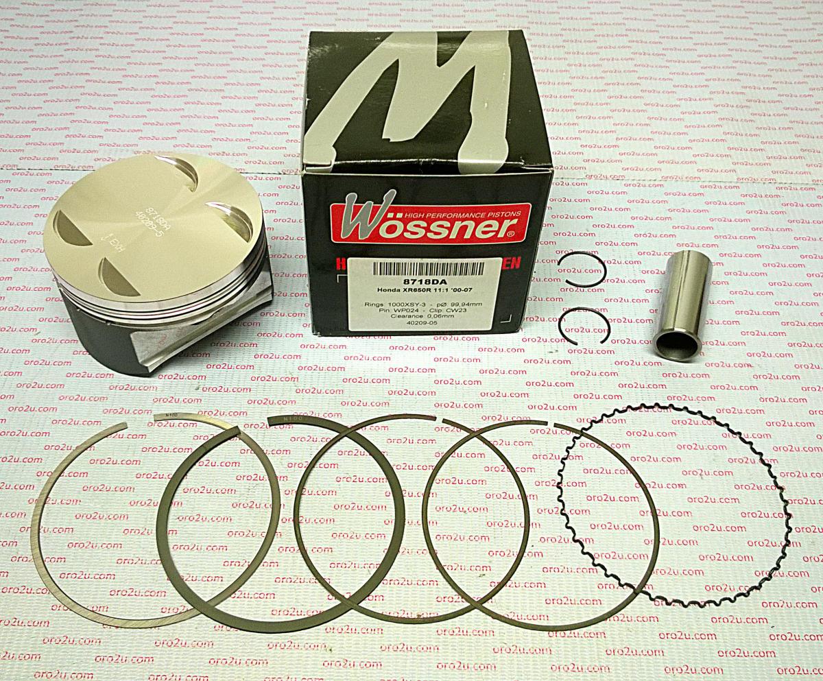 Piston Kit 00-07 XR650R Hc, Forged Wossner 8718DA 13101-MBN-670