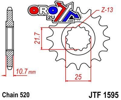 Front Sprocket JF1594.15 Jt