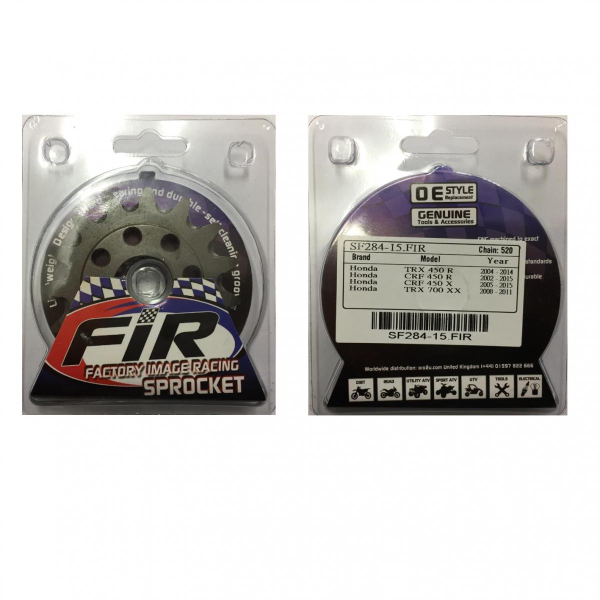 Factory Image Racing Front Sprocket Groove & Light, JTF284.1.15