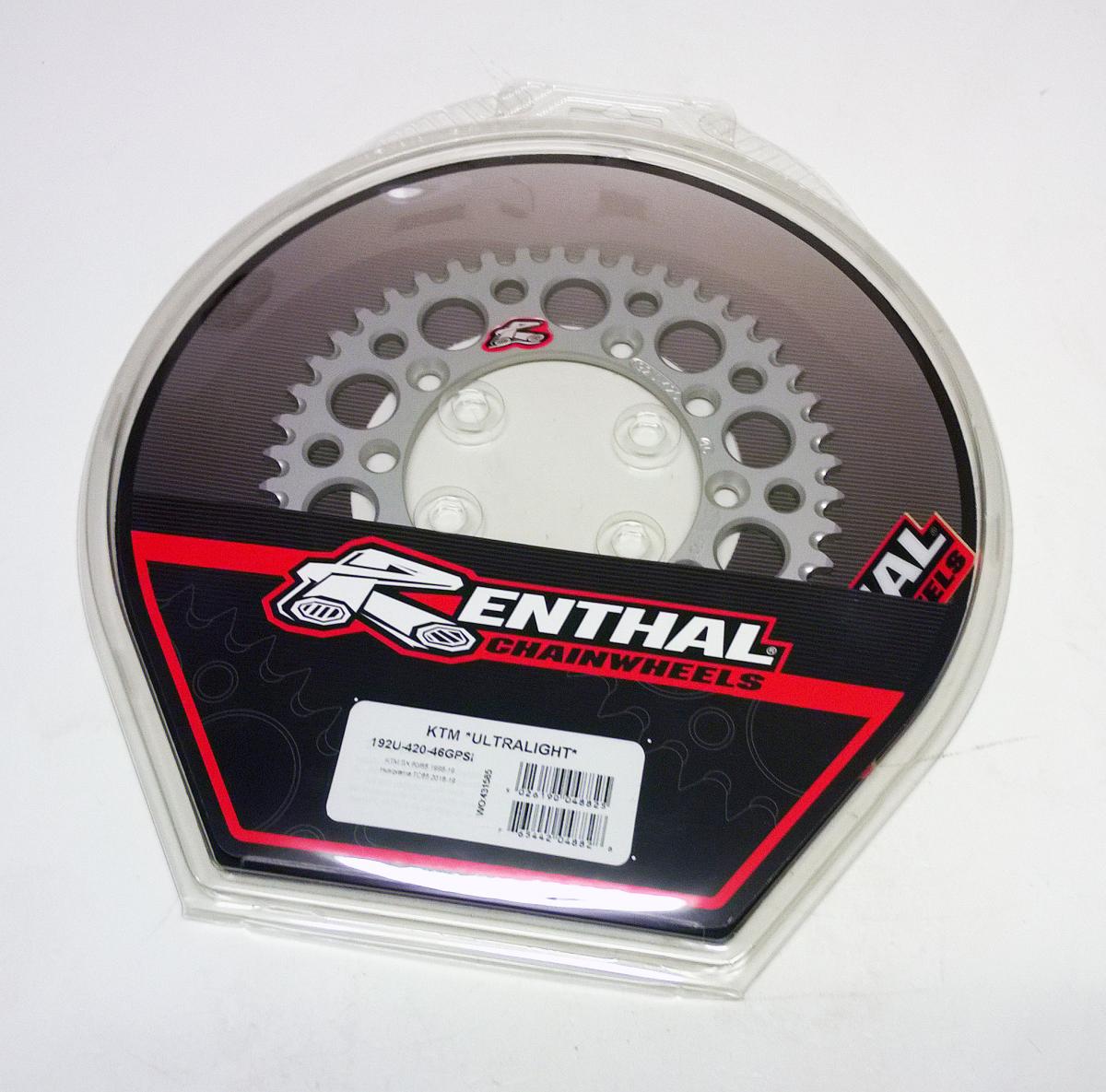 Rear Sprocket Alloy Renthal 50T, 2025 Gasgas/Husqvarna/KTM, Ultralite 518U-420-50GPSI
