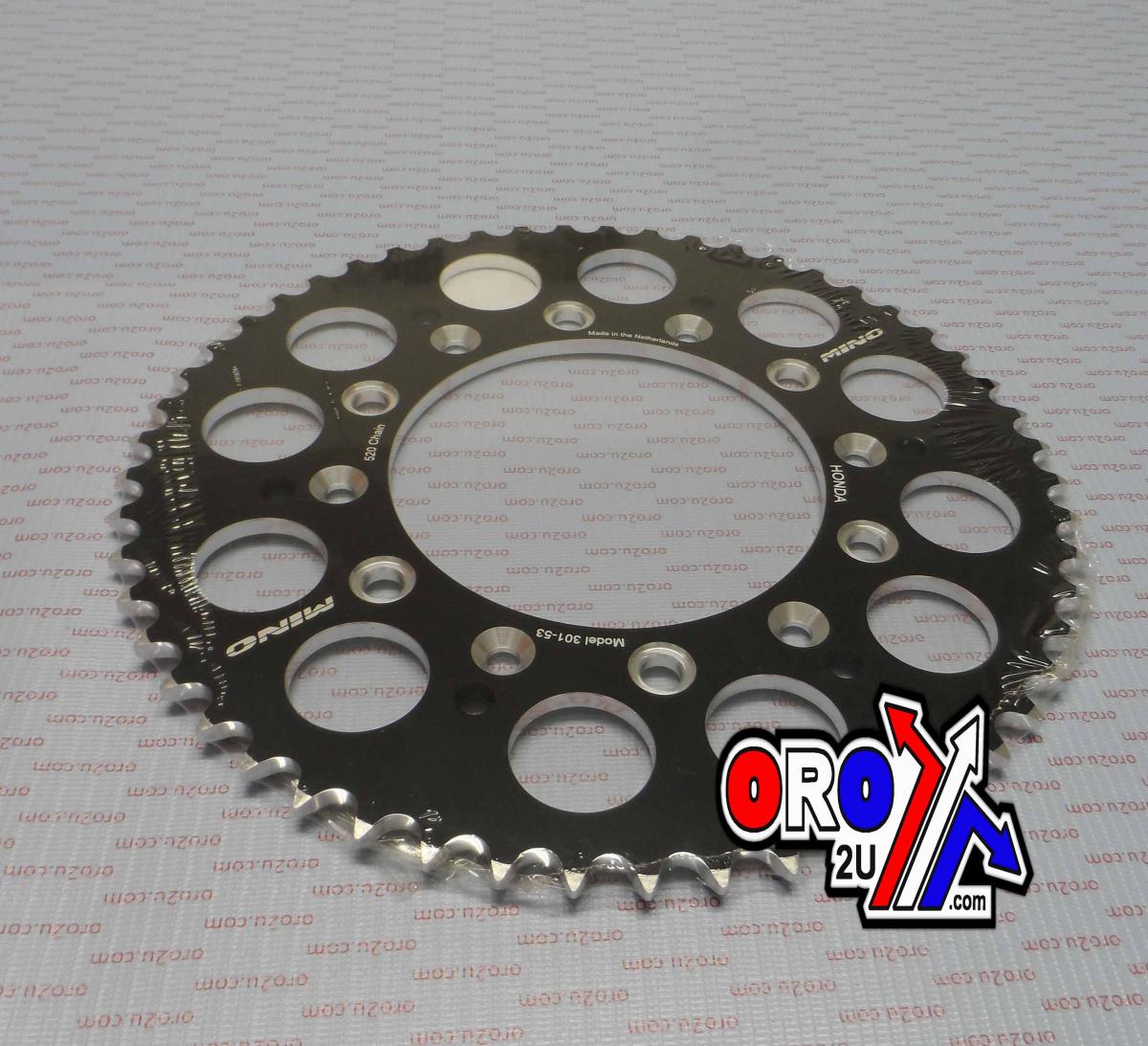 Mino Rear Sprocket Alloy 301/210 Black, Double Drilled JTR301, JTR210