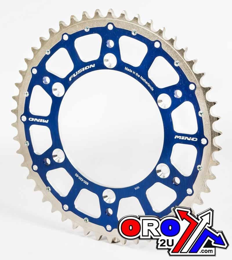 Mino Rear Sprocket Fusion 2-RING, 23-316-520-48 Blue Steel/Alloy