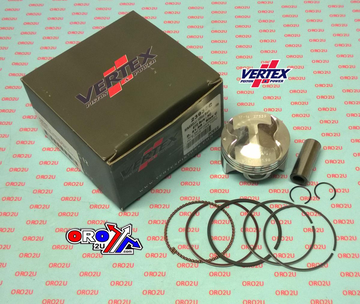 Piston Kit Vertex 52.0 A Fantic TZ170 Liquid Cooling, Vertex Hm Moto Crm 125 Hc Compr 14,1:1