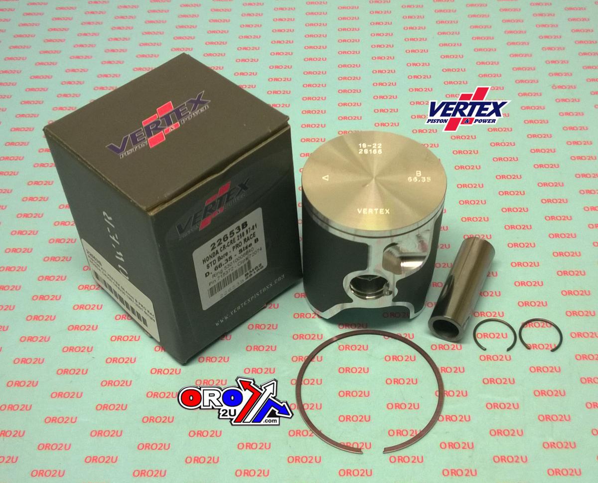 Piston Kit Vertex 66.4 A Honda CR/Cre 250 97-01 Pro Race, Vertex Single Ring