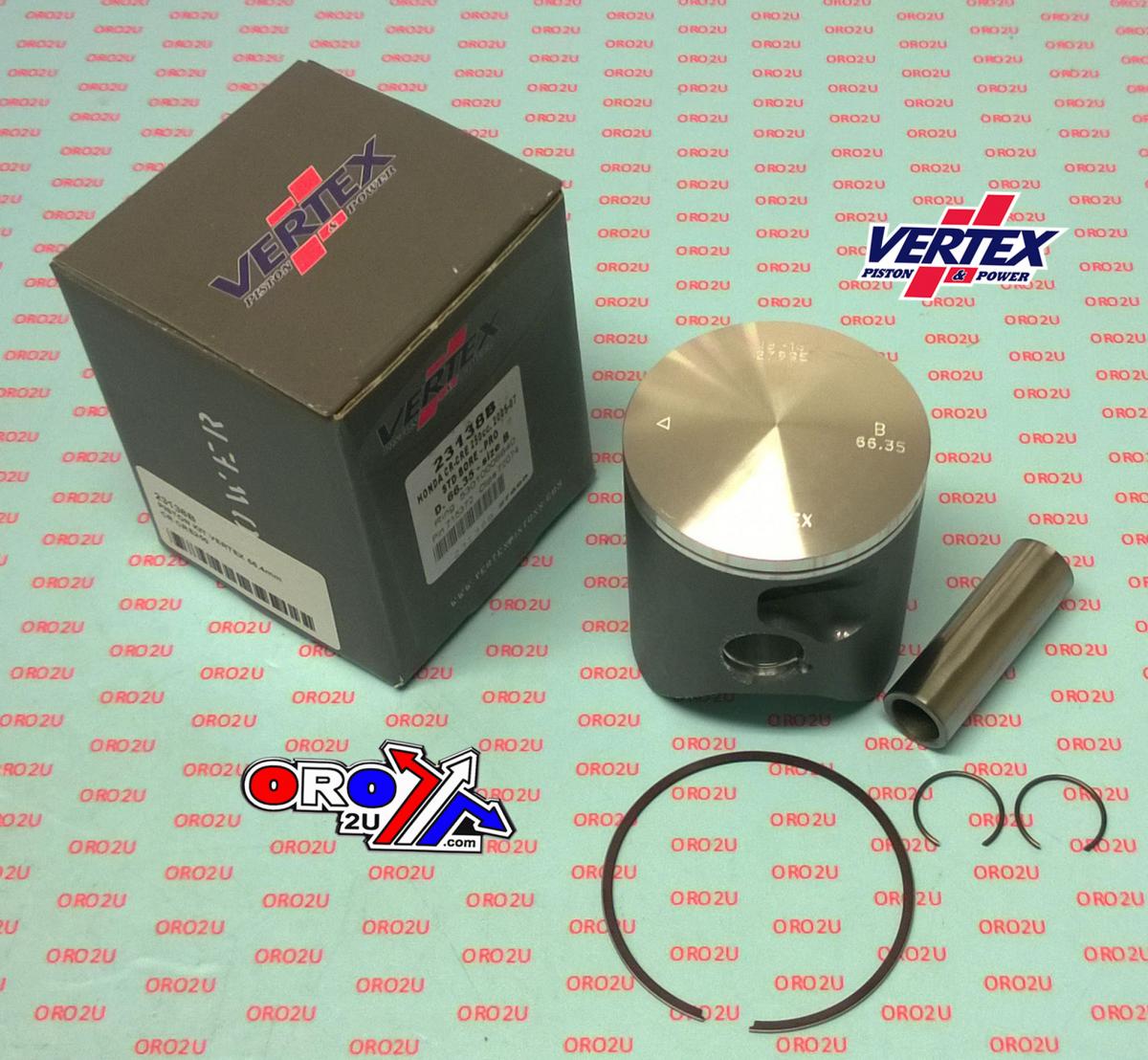 Piston Kit Vertex 66.4 B Honda CR/Cre 250 05-07 Pro Race, Vertex