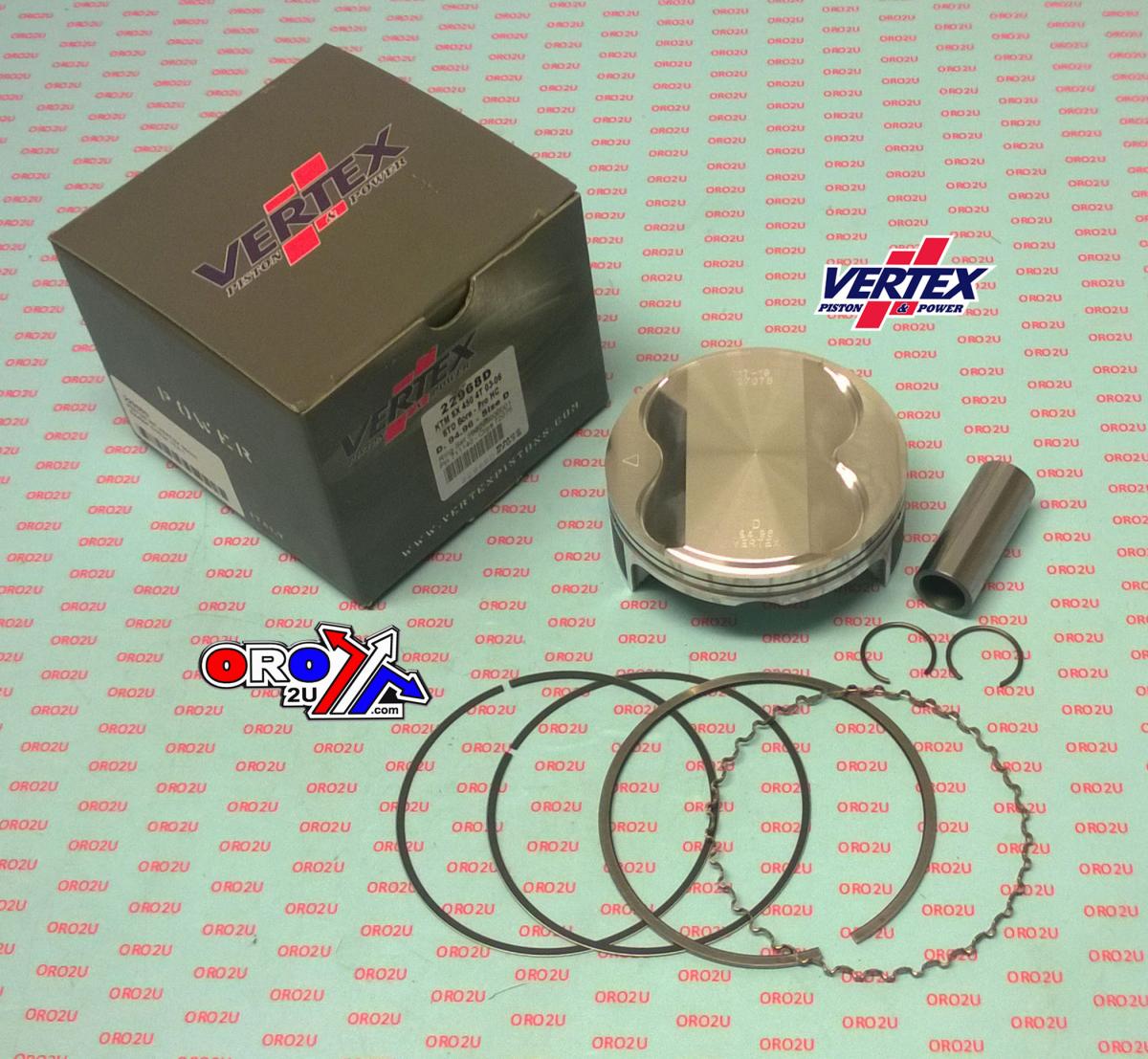Piston Kit Vertex 95.0 D KTM SX 450 03-06, Vertex Hc Compr 13,0:1