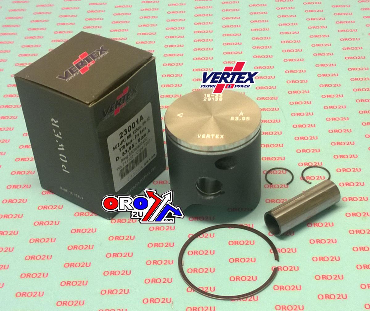 Piston Kit Vertex 54.0 A Suzuki RM 125 04-12 Pro Race, Vertex