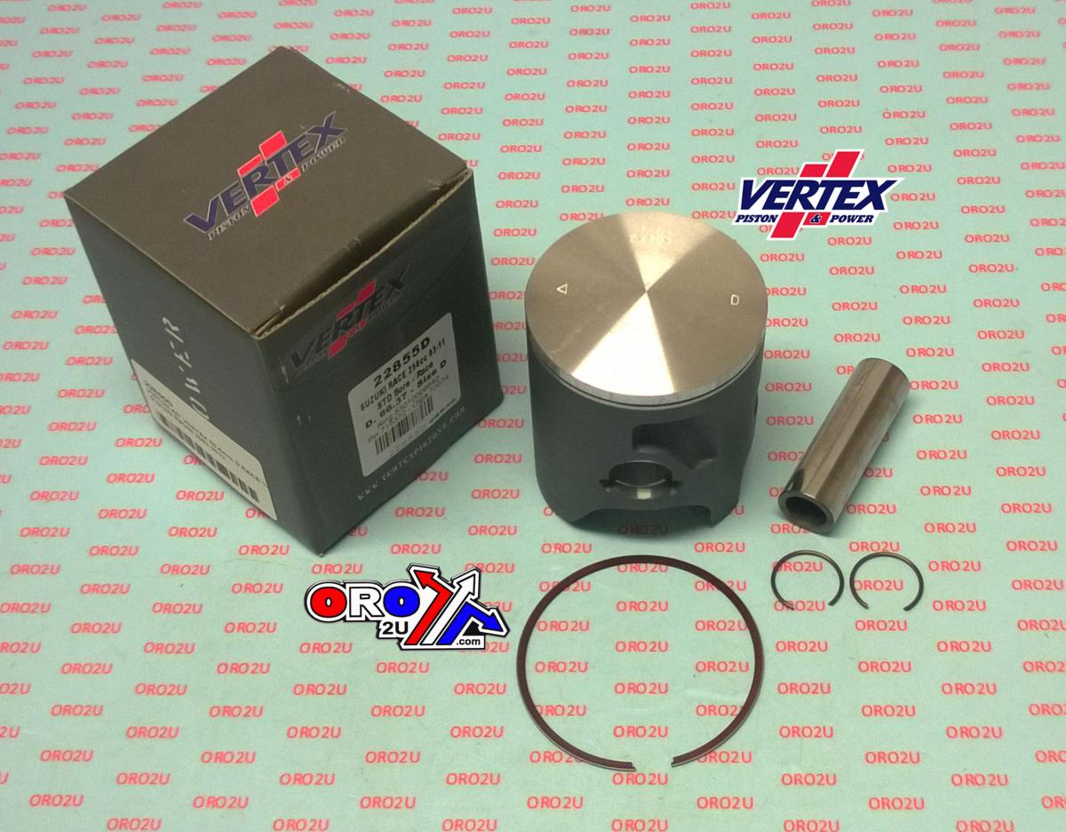 Piston Kit Vertex 66.4 D Suzuki RM 250 03-12 Race, Vertex Single Ring