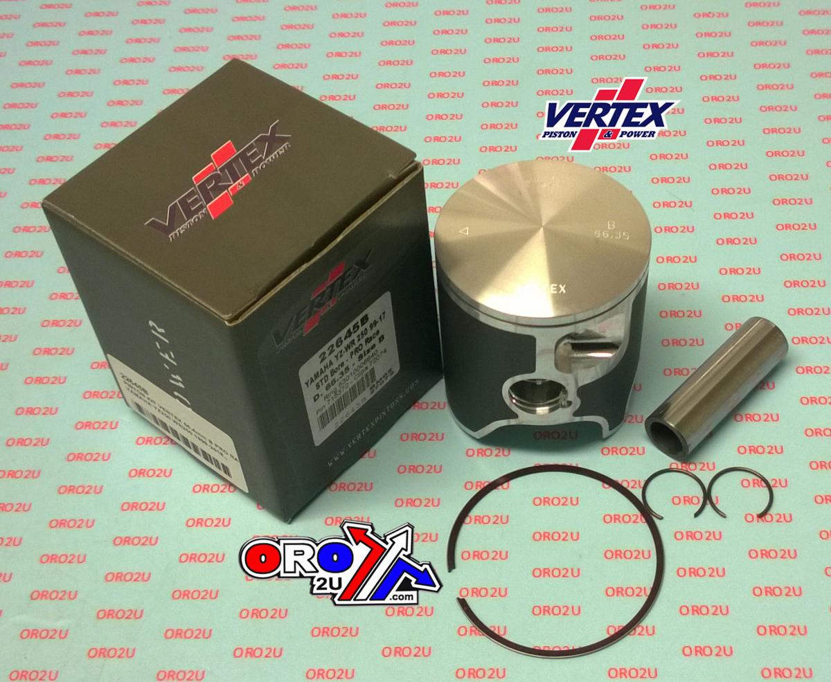 Piston Kit Vertex 66.4 D Yamaha YZ/WR 250 99-22 Pro Race, Vertex Single Ring