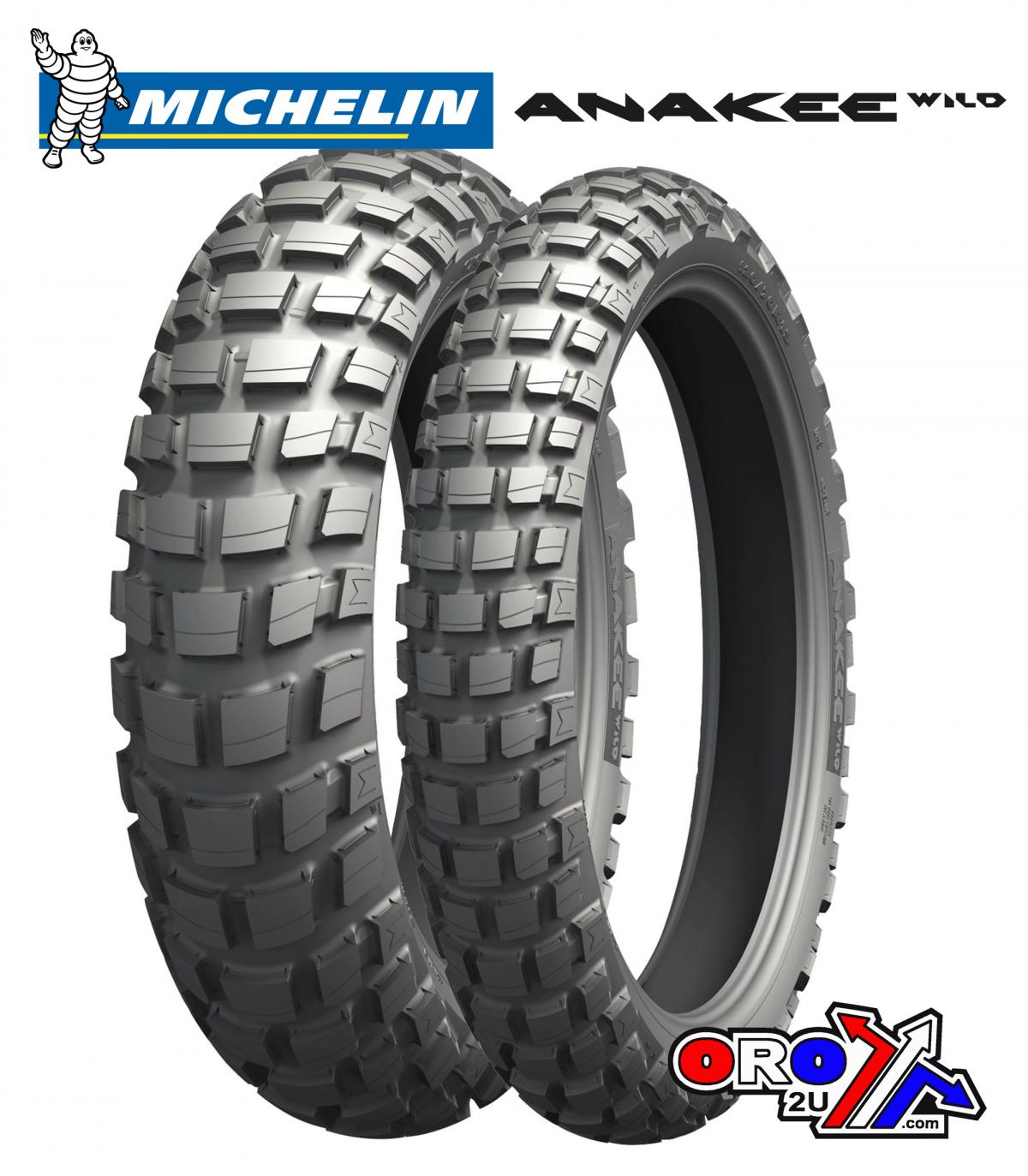 110/80-18 (58S) MICHELIN ANAKEE WILD, REAR TRAIL TYRE 541241, ROAD, MC