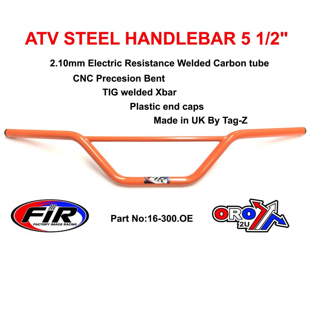 Factory Image Racing handlebars in orange product photo