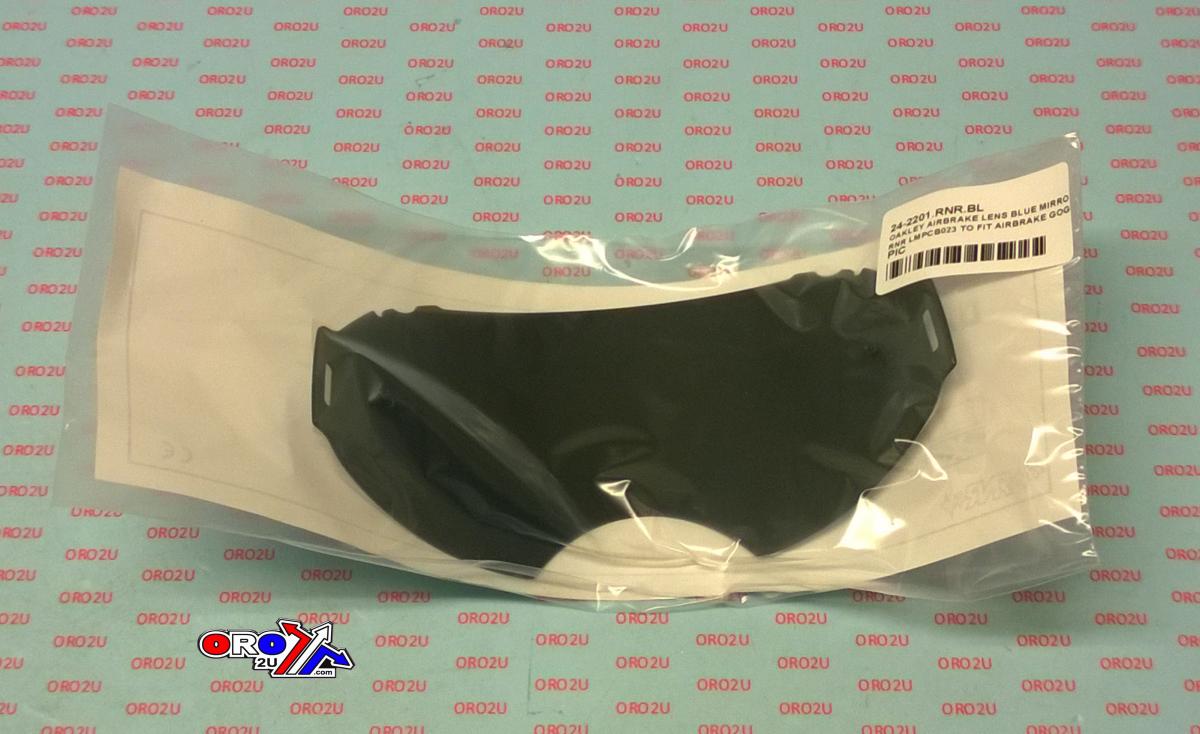 OAKLEY AIRBRAKE LENS BLUE MIRROR, RNR LMPCB023 TO FIT AIRBRAKE GOGGLES, NOT GENUINE OAKLEY