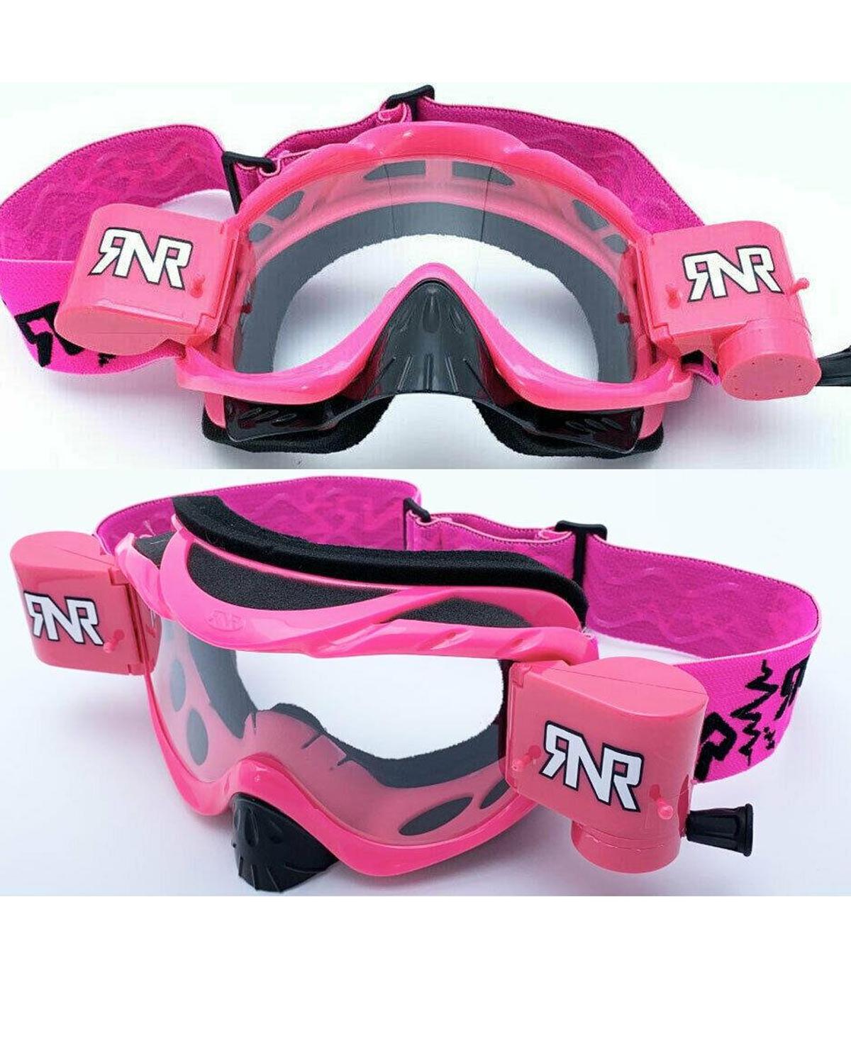 £18+VAT WHILST STOCKS LAST, RNR HYBRID NEON PINK FULLY LOADED ROLL OFF, NEON PINK GOGGLE GH69, ROLL & TEAR OFF