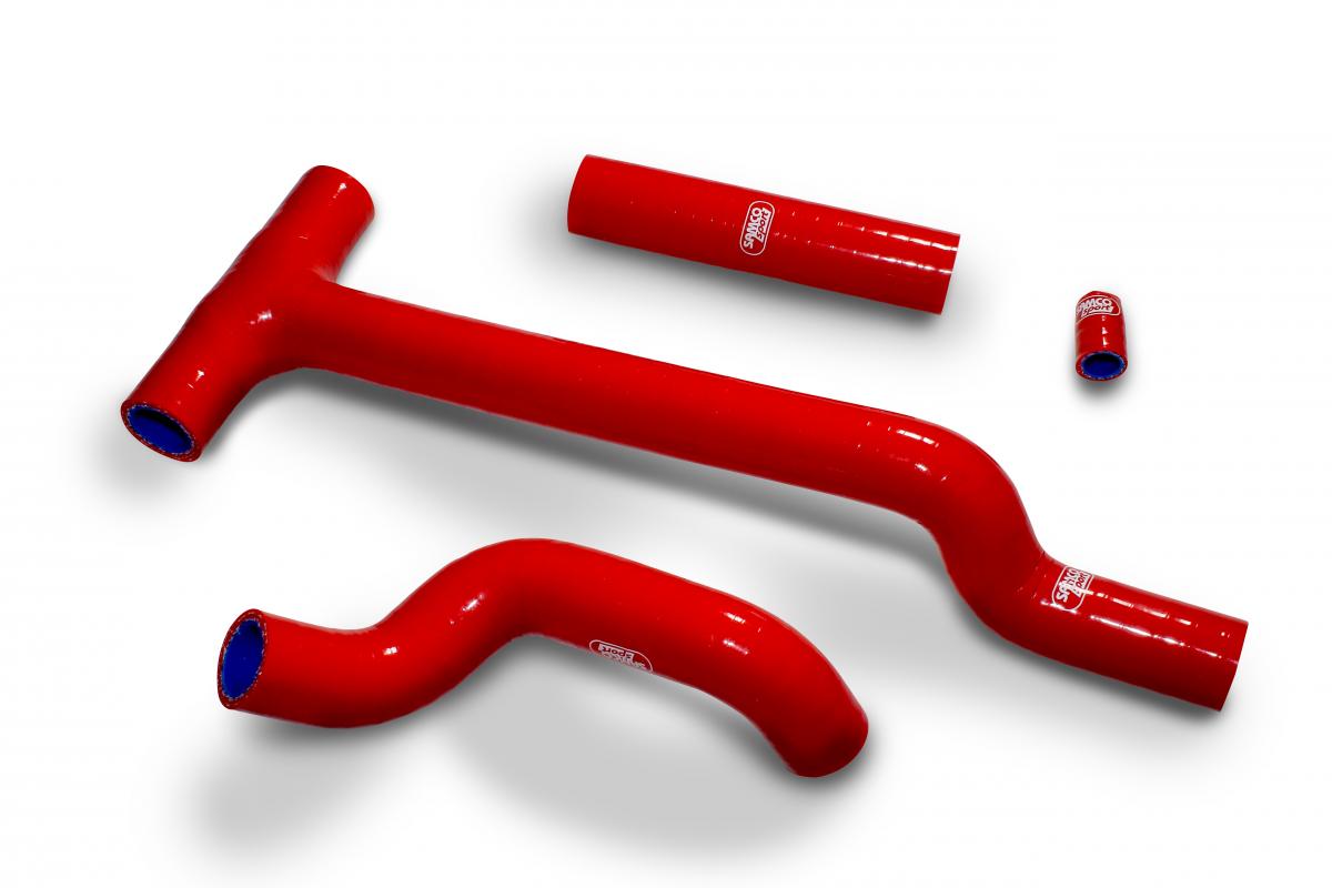 COOLANT HOSE 4 PIECE KIT RED 20-25 BETA 200 RR 2T THERMOSTAT BYPASS SAMCO SPORT BET-14-RD