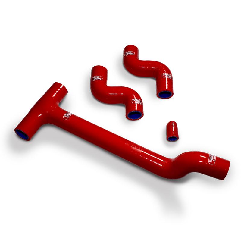 COOLANT HOSE 4 PIECE KIT RED 20-25 BETA 350 390 430 480 RR 4T THERMO BYPASS SAMCO BET-17-RD