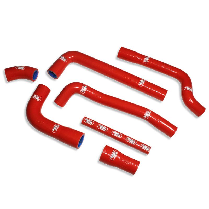 COOLANT HOSE 7 PIECE KIT RED 18-20 GAS GAS 250 300 EC XC OEM DESIGN SAMCO SPORT GAS-8-RD
