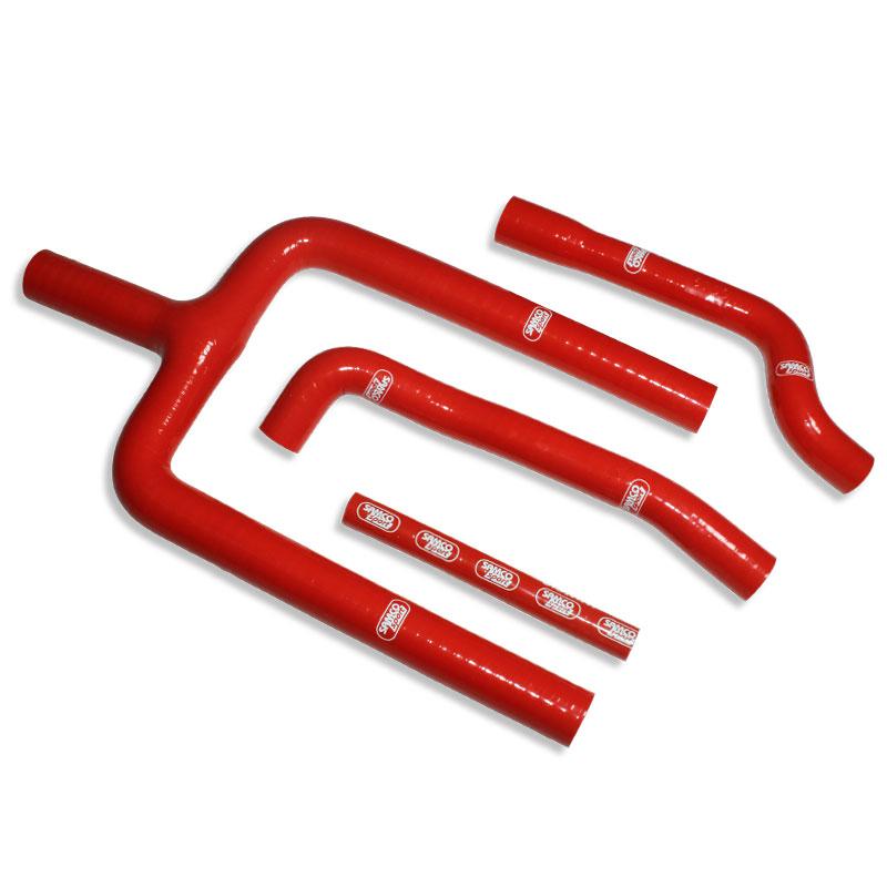 COOLANT HOSE 4 PIECE KIT RED 18-20 GAS GAS 250 300 EC XC THERMOSTAT BYPASS SAMCO GAS-9-RD