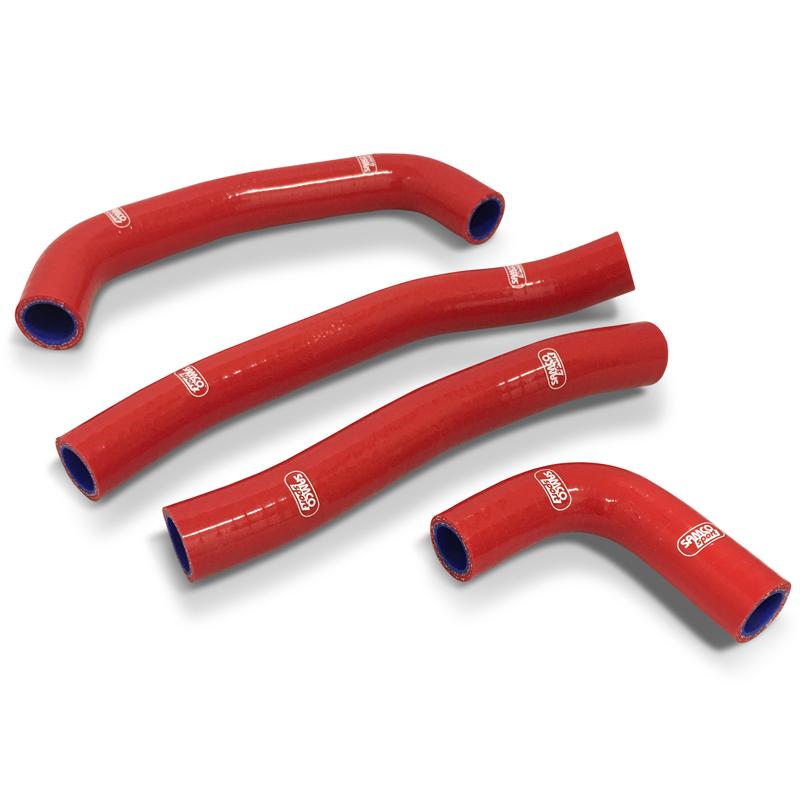 COOLANT HOSE 4 PIECE KIT RED 17-20 HONDA 450 CRF R RWE RX SAMCO SPORT HON-109-RD