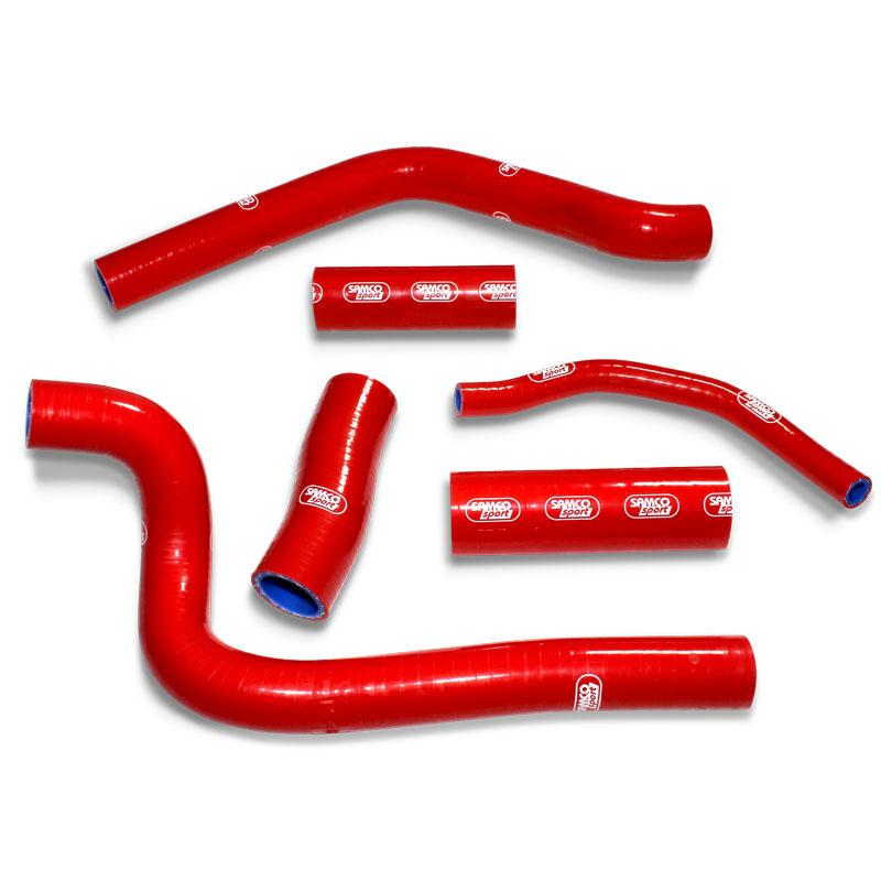 COOLANT HOSE 6 PIECE KIT RED 89-01 HONDA 500 CR 500 R SAMCO SPORT HON-18-RD