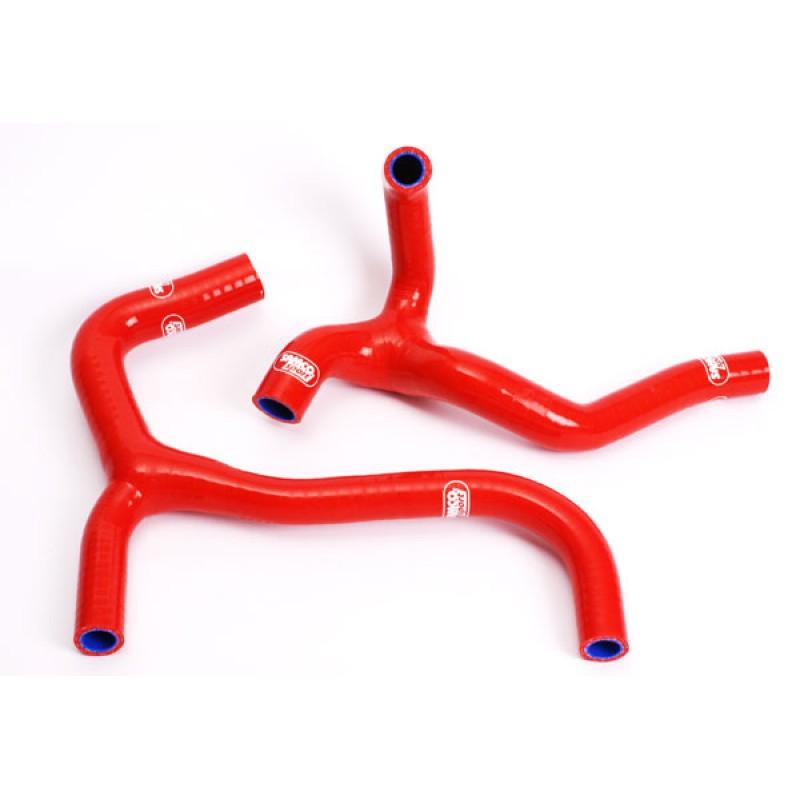 COOLANT HOSE 2 PIECE KIT RED 03-04 HONDA 450 CRF R SAMCO SPORT HON-21-RD