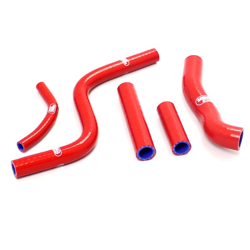 COOLANT HOSE 6 PIECE KIT RED 88-91 HONDA 250 CR R SAMCO SPORT HON-45-RD