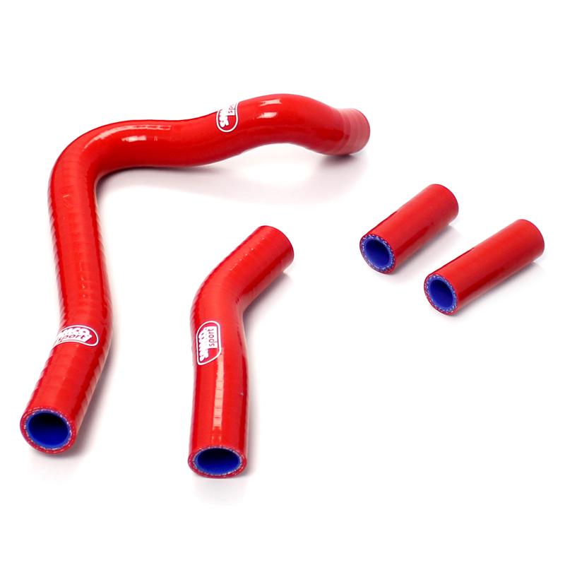 COOLANT HOSE 4 PIECE KIT RED 92-96 HONDA 250 CR R SAMCO SPORT HON-57-RD