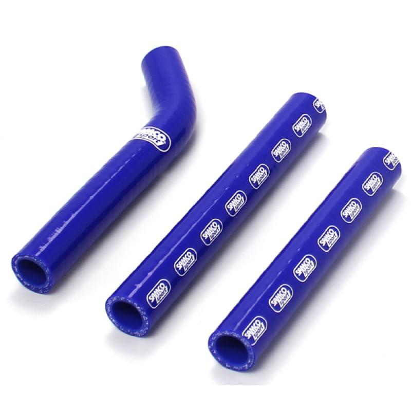COOLANT HOSE 3 PIECE KIT BLUE 12-16 KTM 125 200 TE EXC XC-W THERMO BYPASS SAMCO KTM-52-BU
