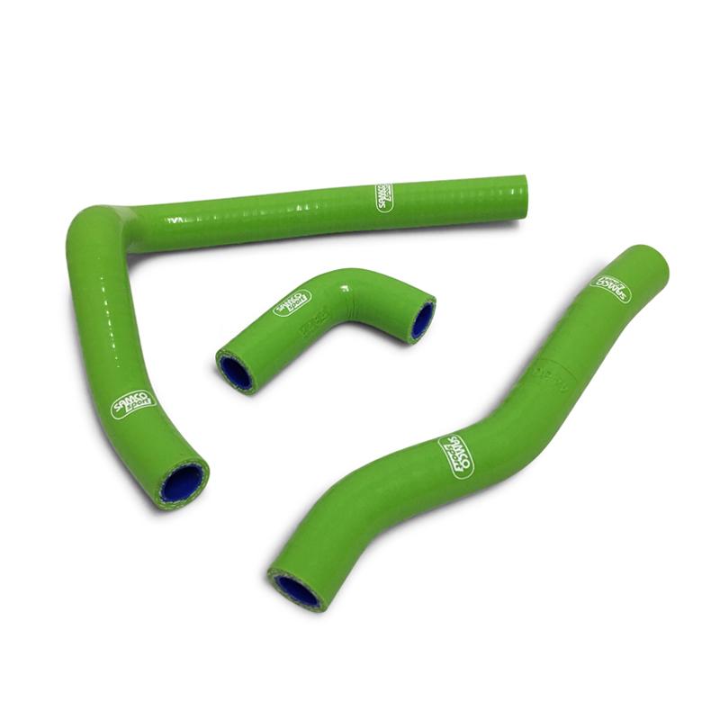 COOLANT HOSE 3 PIECE KIT GREEN 00-26 KAWASAKI 65 KX SAMCO SPORT KAW-62-GN