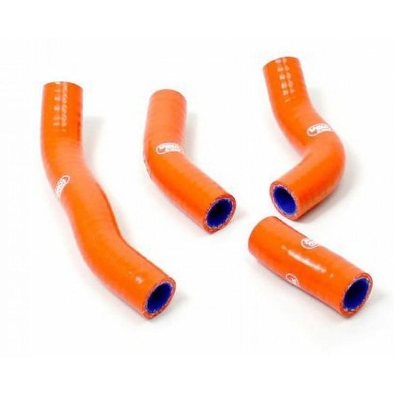 COOLANT HOSE 4 PIECE KIT ORANGE 12-22 KTM FREERIDE E-SM E-EXC E-SX SAMCO SPORT KTM-69-OR