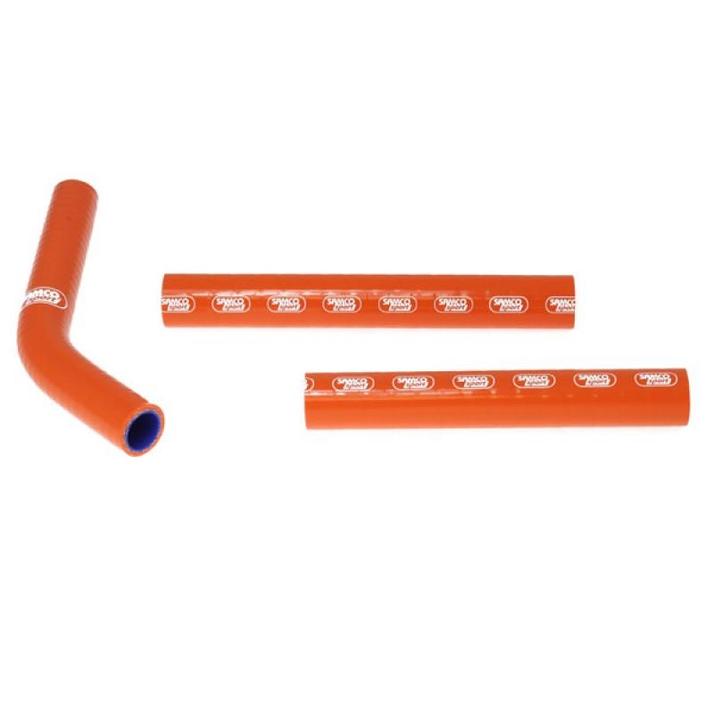 COOLANT HOSE 3 PIECE KIT ORANGE 11-15 HUSQVARNA KTM 125 150 SX XC SAMCO SPORT KTM-36-OR