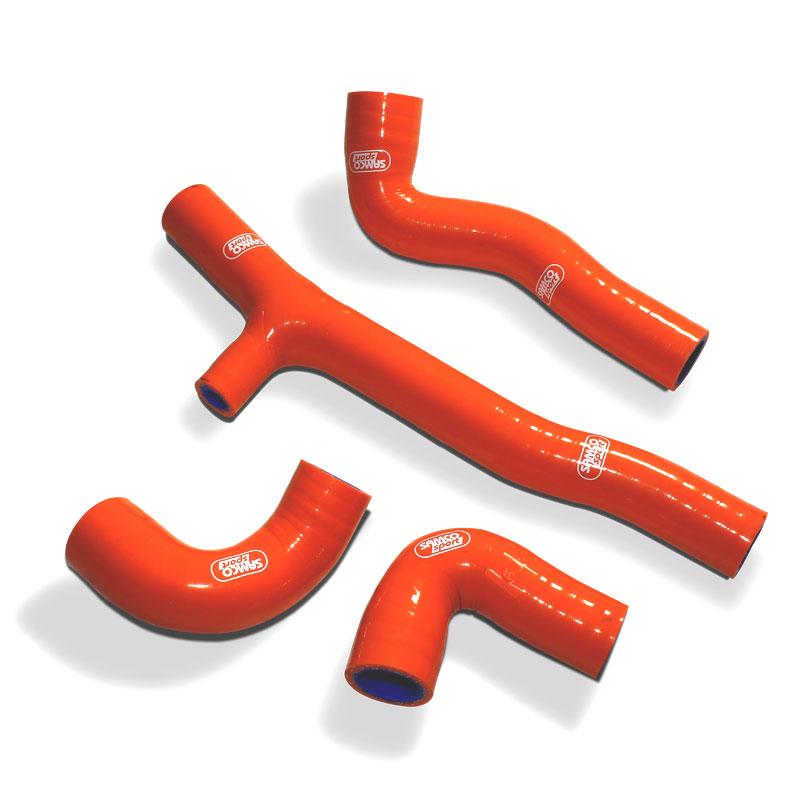 COOLANT HOSE 4 PIECE KIT ORANGE 20-23 KTM 150 TE EXC XC-W TPI OEM DESIGN SAMCO KTM-120-OR