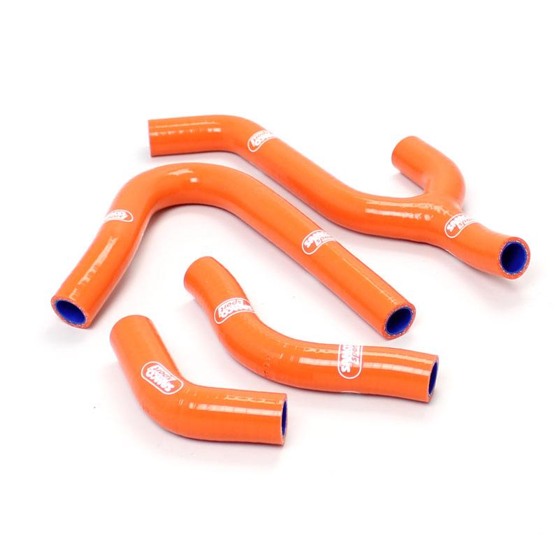 COOLANT HOSE 4 PIECE KIT ORANGE 98-02 KTM 250 380 EXC SAMCO SPORT KTM-41-OR