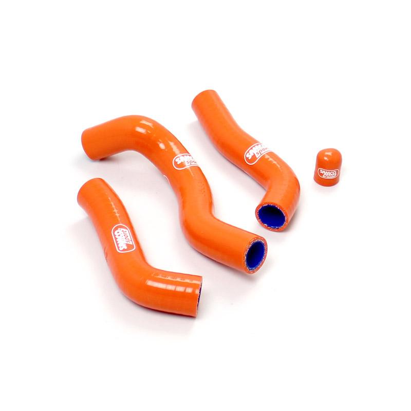 COOLANT HOSE 4 PIECE KIT ORANGE 12-13 KTM 250 FE EXC-F XCF-W THERMO BYPASS SAMCO KTM-50-OR