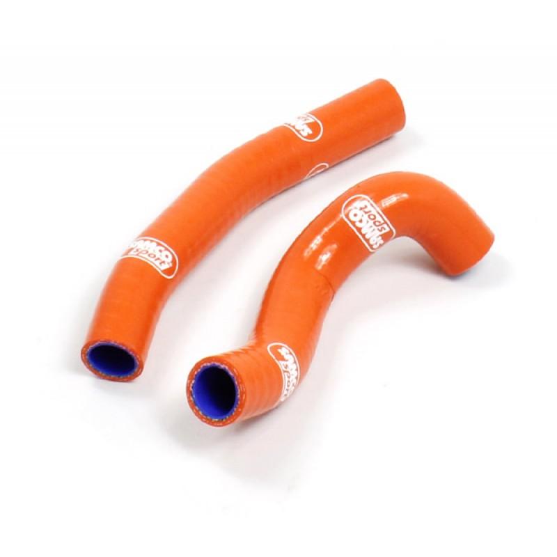 COOLANT HOSE 2 PIECE KIT ORANGE 13-16 KTM 250 FREERIDE SAMCO SPORT KTM-67-OR