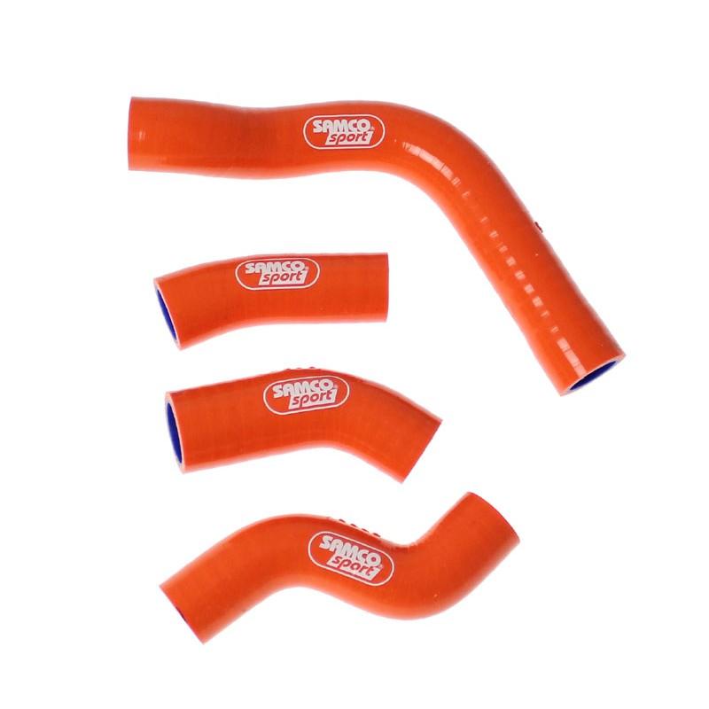 COOLANT HOSE 4 PIECE KIT ORANGE 11-15 HUSQVARNA KTM 250 350 OEM DESIGN SAMCO KTM-57-OR