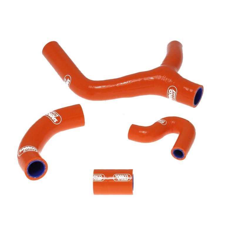 COOLANT HOSE 4 PIECE KIT ORANGE 08-11 KTM 400 450 530 EXC XC-W SAMCO SPORT KTM-22-OR