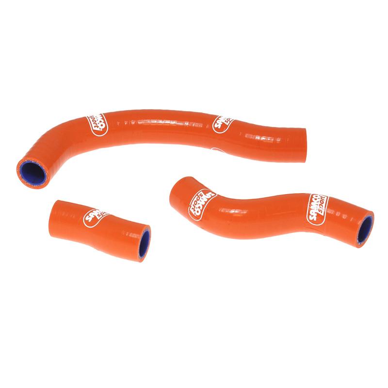 COOLANT HOSE 3 PIECE KIT ORANGE 11-12 KTM 450 SMR SX-F XC-F SAMCO SPORT KTM-40-OR