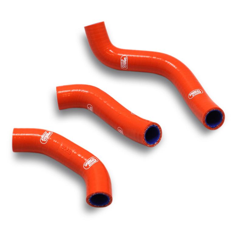 COOLANT HOSE 3 PIECE KIT ORANGE 16-18 HUSQVARNA KTM 450 FC SXF SAMCO SPORT KTM-81-OR