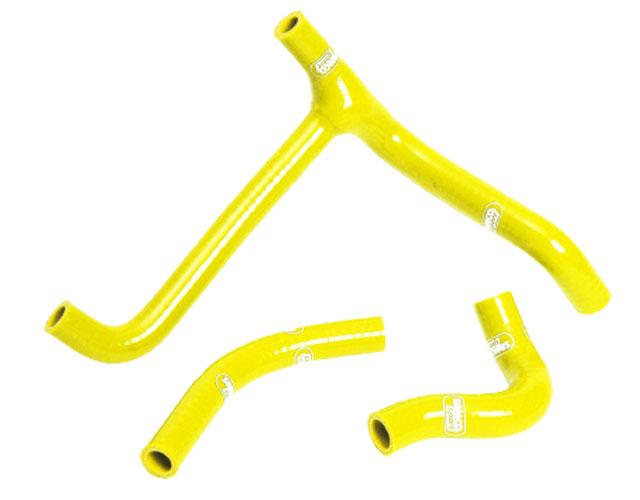 COOLANT HOSE 3 PIECE KIT YELLOW 06-07 SUZUKI 450 RM Z SAMCO SPORT SUZ-13-YE
