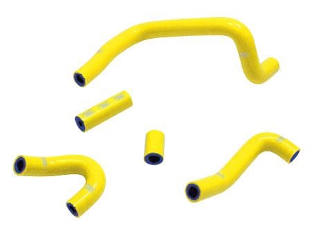 COOLANT HOSE 5 PIECE KIT YELLOW 18-26 SUZUKI 450 RM Z SAMCO SPORT SUZ-63-YE