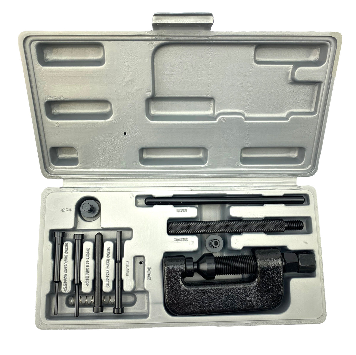 Dirt Racing Chain Breaker & Riveting Tool Kit 35-630 Pitch 2.2mm 2.9mm 3.8mm Pins